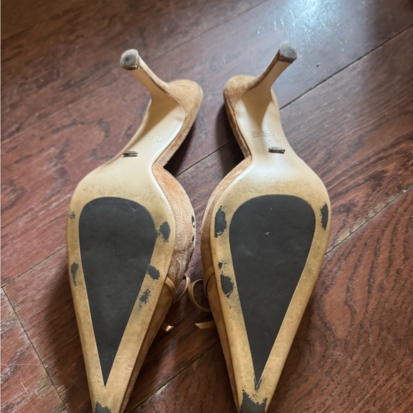 Tony Bianco Tan Heeled Mules - Picture 5 of 5